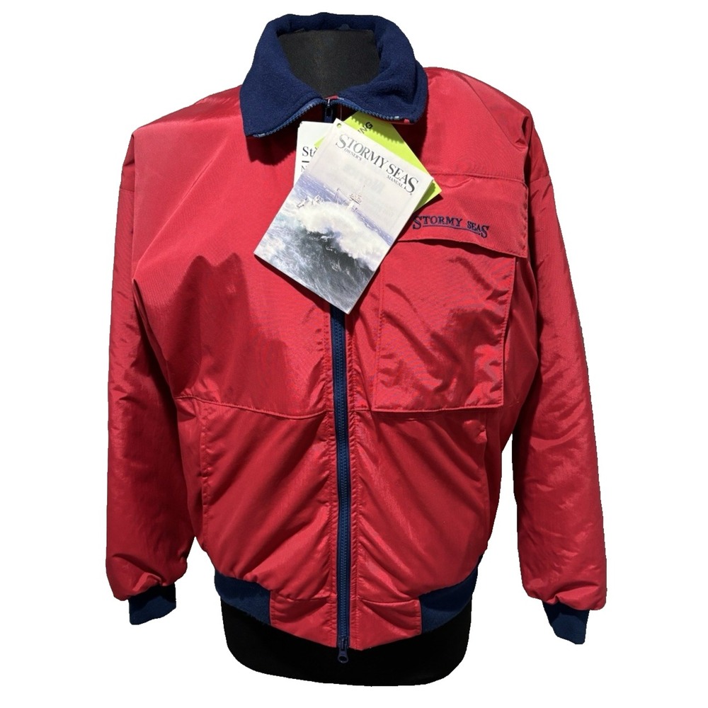 NEW Stormy Seas Jacket Inflatable LIFE PRESERVER with Co2 Cartridge Sz Small Red